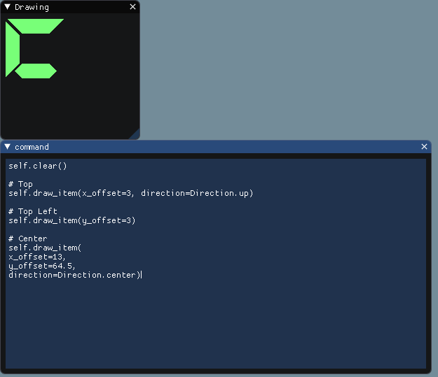 multi line offset example